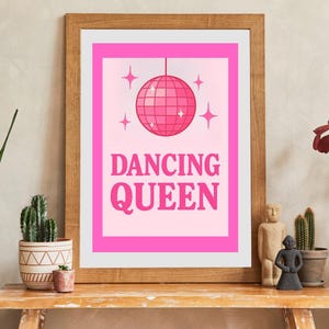 Dancing Queen Print - Colourful Art Print - Digital Download