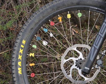 Numbers/Symbols Bike Spoke Decorations