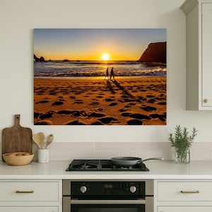 Martin&#39;s Beach Sunset Print: California Coastal Seascape Photography