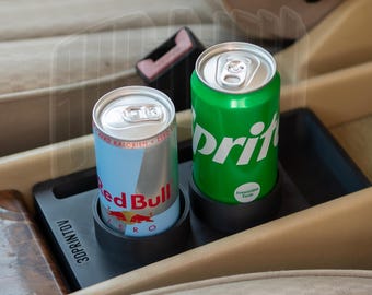 Mercedes W124 Cup Holder Insert 2x0.33L | E-Class Center Console Drink Holder | OEM Style 3D Printed | 1984-1995