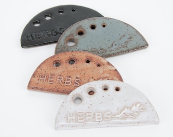 Handcrafted Pottery Herb Stripper