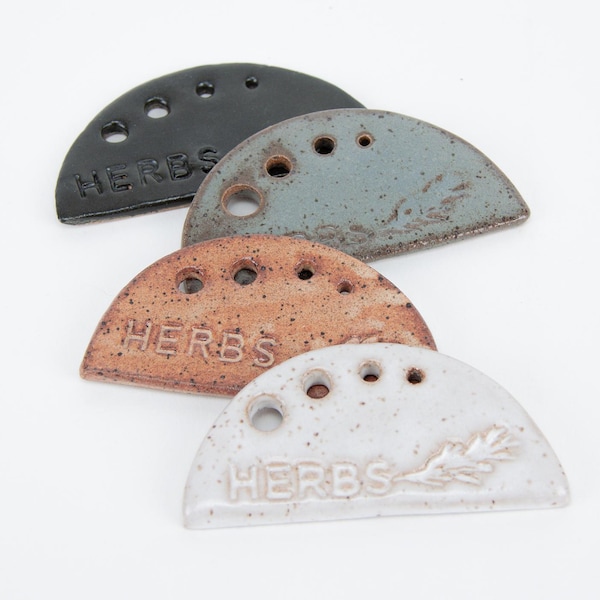 Handcrafted Pottery Herb Stripper