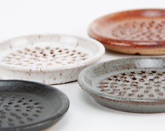 Handcrafted Pottery Garlic Grater: Kitchen Elegance