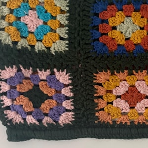 Handmade Crochet Granny Square Tube Top: Boho Festival Crop - Size Small