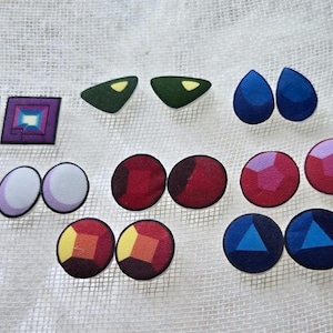 Orecchini a bottone Steven Universe Gem