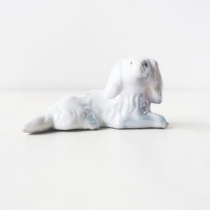 Vintage Ceramic Dog Figurine Pincushion - Made in Japan