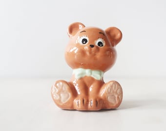 Vintage cute brown kitsch Teddy Bear figurine