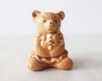 Vintage brown Teddy Bear figurine, China teddy bear figurine