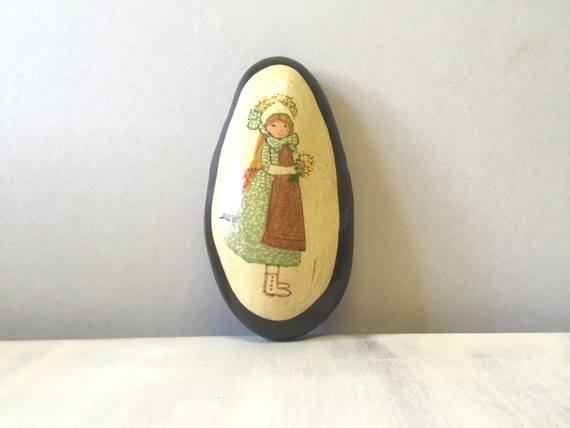 Avoir Images Vintage Peint Pierre Peint Rock Art Rupestre Galet Peint dernière par