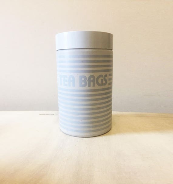 Tea Bag Canister Holder Kitchenalia Vintage Storage Image 0