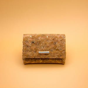 Portefeuille LUCKY en liège fait main sans couture | pour carte, porte-monnaie | Portefeuille Windfall | Portefeuille fin unisexe EDC | CADEAU pour lui, cadeau pour elle