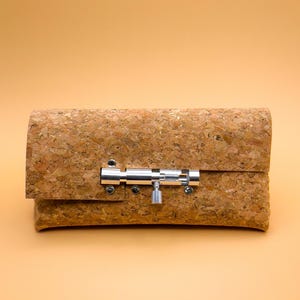 Portefeuille minimaliste fait main en liège sans couture | pour carte, porte-monnaie | Portefeuille patrimonial protégé | Portefeuille fin unisexe EDC | CADEAU pour lui, cadeau pour elle