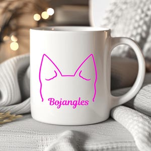 Dog Ear Decal, Dog Vinyl Decal, Dog Mom  Decal, Dog Name Decal, Pet Ears Decal, Dog Mom