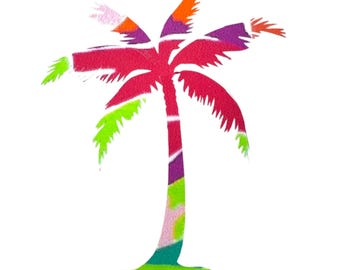 Palm tree Vinyl Decal, Yeti Cup Decal, Car Window Decal,   palm tree Sticker, palm tree Car Decal, Beach Decal, palm tree Gift