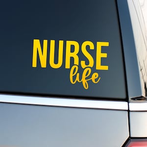Nurse Life, Nurse Vinyl Decal, Yeti Cup Decal, Car Window Decal, Nurse Life Sticker, Car Decal,