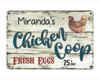 Chicken Coop Signs Etsy