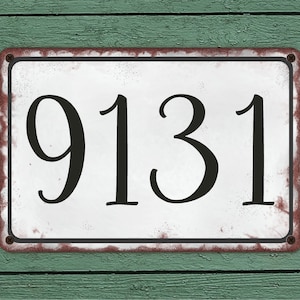 Personalized Address Sign, House Sign, House Numbers, Street Sign, Address Plaque, Custom Address Sign, weather-resistant address marker