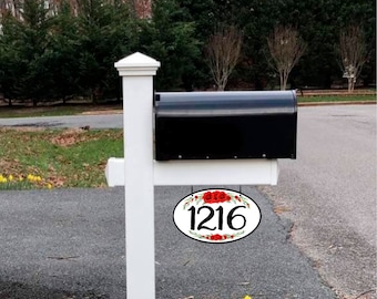 Mailbox Numbers, Light Post Address Sign, Personalized with Numbers, Name or Saying, House Address Plaque, Housewarming Gift, 7 x 12