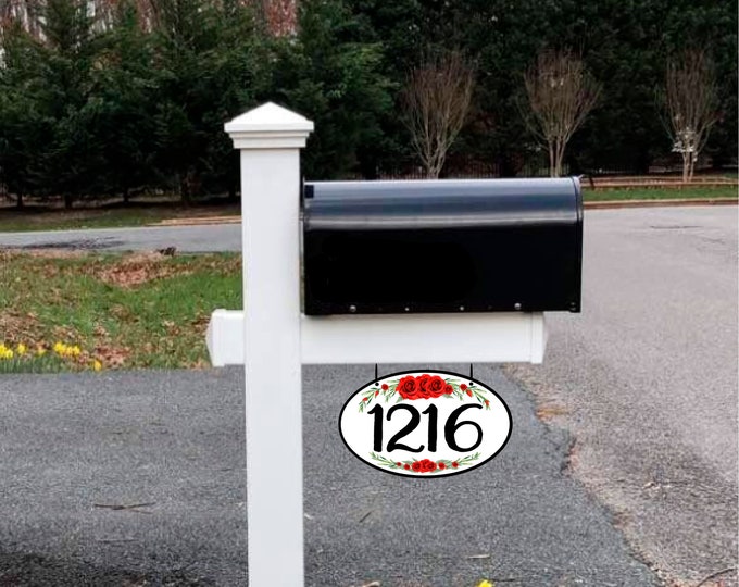 Mailbox Numbers, Light Post Address Sign, Personalized With Numbers ...