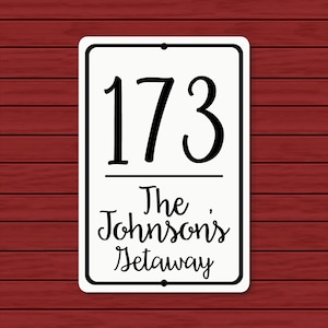 Personalized Address Sign, cottage sign, House Numbers, Street Sign, Address Plaque, Custom Address Sign, weather-resistant A