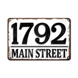 Rustic Address Sign, Farmhouse Decor,  House Numbers, Street Sign, Address Plaque, Custom Address Sign, Outdoor Sign