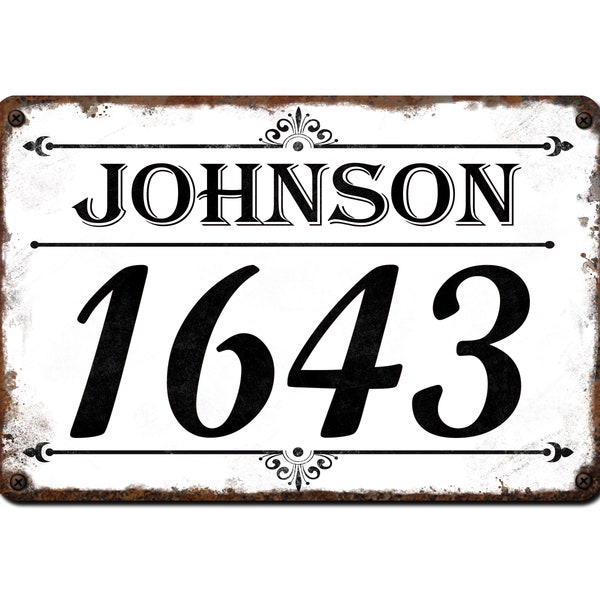 Rustic Address Sign, Farmhouse Decor,  House Sign, House Numbers, Street Sign, Address Plaque, Custom Address Sign Vintage Look Outdoor Sign