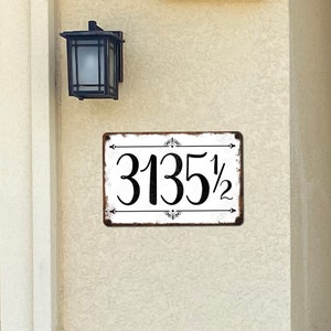 Rustic Farmhouse Address Sign