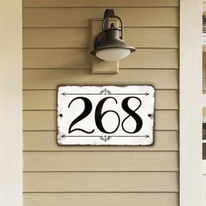 Rustic Address Sign, House Numbers, Farmhouse sign, Custom yard sign, Mail Box Numbers, Post Sign, Hanging Address Sign, Number Plaque