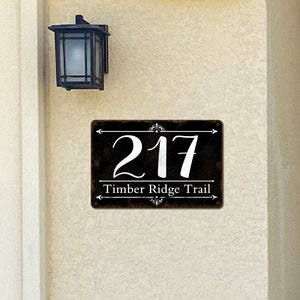 Rustic Address Sign, Farmhouse Decor,  House Sign, House Numbers, Street Sign, Address Plaque, Custom Address Sign, Outdoor Sign