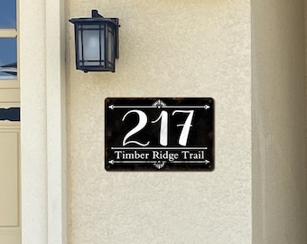 Rustic Address Sign, Farmhouse Decor,  House Sign, House Numbers, Street Sign, Address Plaque, Custom Address Sign, Outdoor Sign
