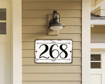 Rustic Address Sign, House Numbers, Farmhouse sign, Custom yard sign, Mail Box Numbers, Post Sign, Hanging Address Sign, Number Plaque