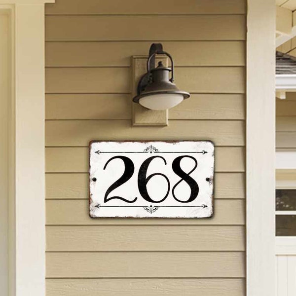 Rustic Address Sign, House Numbers, Farmhouse sign, Custom yard sign, Mail Box Numbers, Post Sign, Hanging Address Sign, Number Plaque