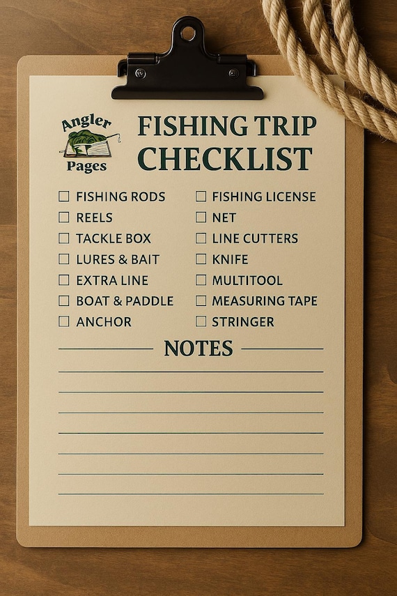 fisherman's tackle box checklist Fishing Trip Checklist Printable-bass Fishing Gear Packing List -instant  Digital Download