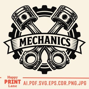 Mechanic Svg, Auto Mechanic Tools Logo, Mechanic Shirt Svg Png, Repair Tools & Spark Plug SVG, Digital Download image 13
