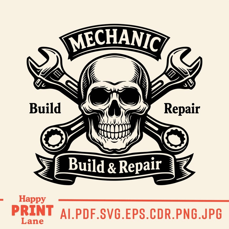 Mechanic Svg, Auto Mechanic Tools Logo, Mechanic Shirt Svg Png, Repair Tools & Spark Plug SVG, Digital Download image 5