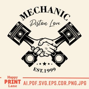 Mechanic Svg, Auto Mechanic Tools Logo, Mechanic Shirt Svg Png, Repair Tools & Spark Plug SVG, Digital Download image 10