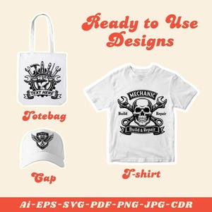 Mechanic Svg, Auto Mechanic Tools Logo, Mechanic Shirt Svg Png, Repair Tools & Spark Plug SVG, Digital Download image 2
