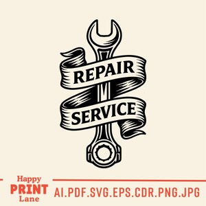 Mechanic Svg, Auto Mechanic Tools Logo, Mechanic Shirt Svg Png, Repair Tools & Spark Plug SVG, Digital Download image 6
