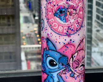 Stitched With Love (Light Pink) 20 oz tumbler