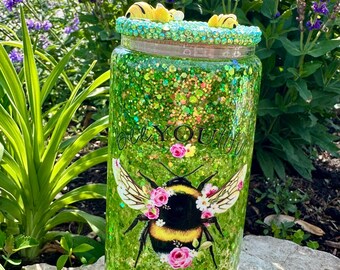 BeeYouTiful Snowglobe Tumbler