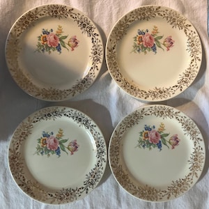 Vintage Taylor Smith USA (4) bread plates