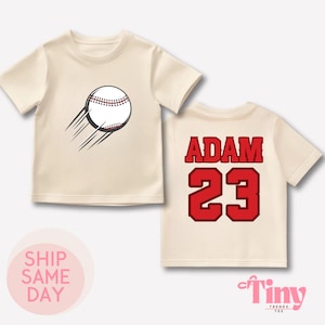 Baby Bodysuit - Custom Personalized Baseball Jersey Bodysuit with the Name and Number of Your Choice