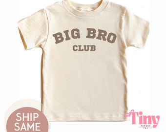 Big Bro Club Toddler Shirt, Pregnancy Announcement Tee