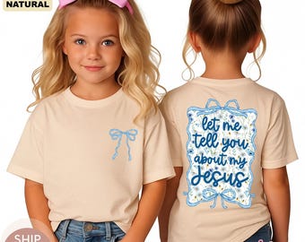 Love like Jesus Kids T-Shirt, Christian Youth Shirt, Faith Shirt, Jesus Coquette Bows Toddler Shirt, Religious Kids Tee, Bible Verse Shirt