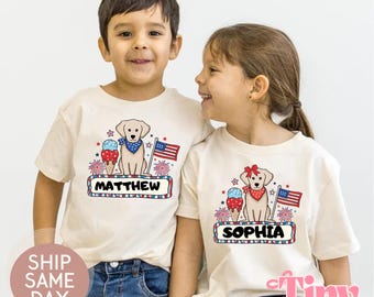 Personalized 4th of july kids name shirt,4th of july boy girl shirt,4th of july kids shirt,patriotic kids shirt,4th of July coquette bow tee
