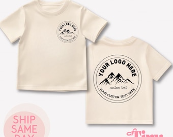 Personalized Front & Back Kid Shirt, Custom Toddler Shirt with Name or Logo, Custom Youth Tee, Kids Custom Shirt with Text