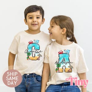 Personalized Kid Summer Shirts-Kids Vacation Shirts-Kids Beach Shirts-Custom Kid Vacation Shirts-Kid Vacation Tees-Kids Name Tee