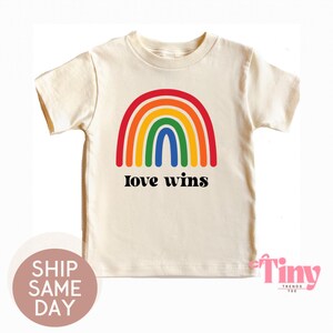 Liebe gewinnt Regenbogen Shirt, Protect Queer Kinderkleidung, Pansexual Pride Kleidung, Pride Month T-Shirts, Regenbogen Pride Kleidung
