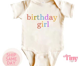 Birthday Girl Baby Bodysuit, First Birthday Outfit