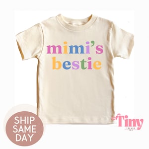Mimi's Bestie Baby Bodysuit – Natural Cotton Grandmother Gift